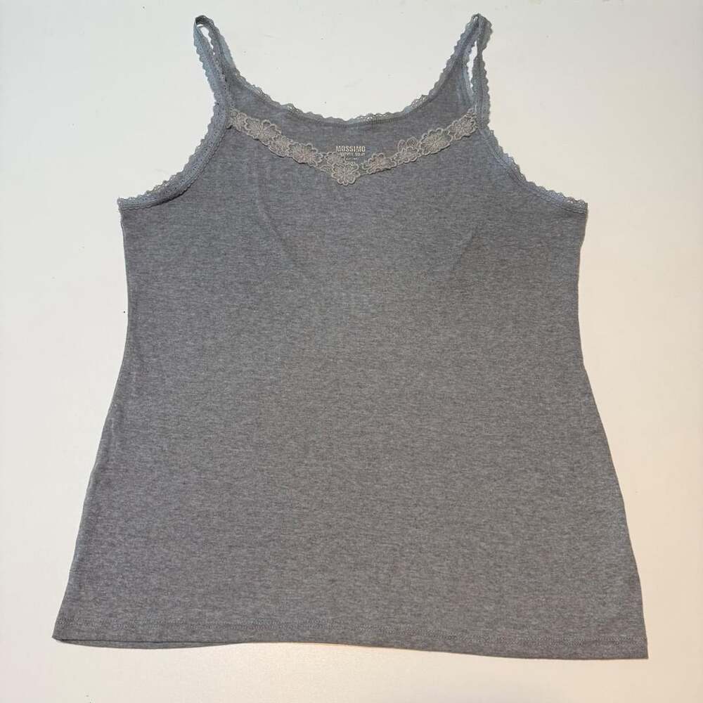 Vintage Y2K Lace Trim Mossimo Fairy Coquette Layering Tank Top